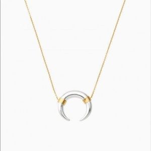 Stella & Dot Mixed metal luna necklace